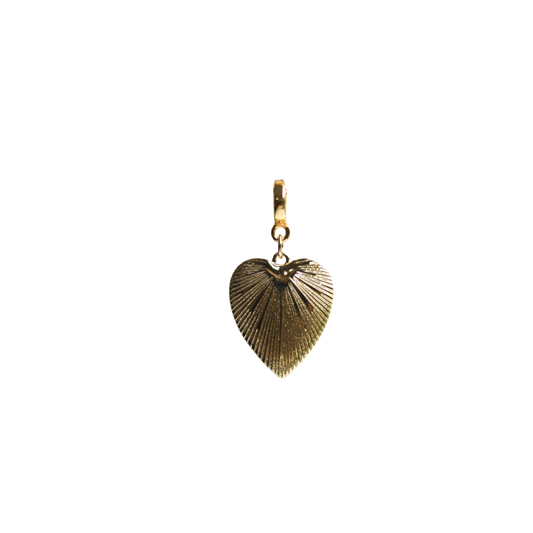 Art Deco Heart Lock Charm