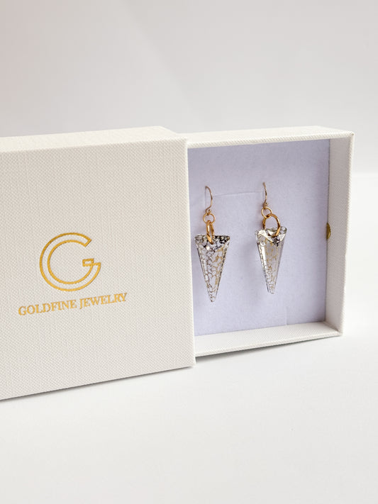 Patina Crystal Spike Earrings