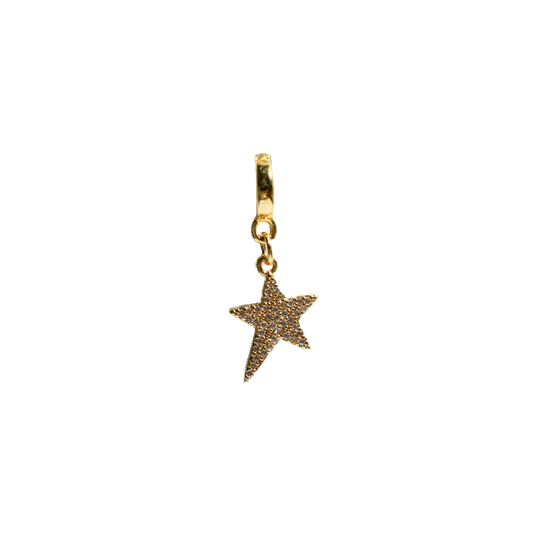 Pavé Star Lock Charm
