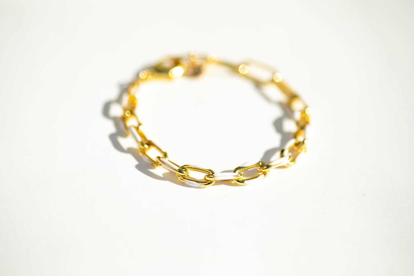 Gold Enamel bracelet