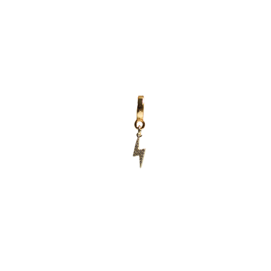 Mini Lightning Bolt Lock Charm