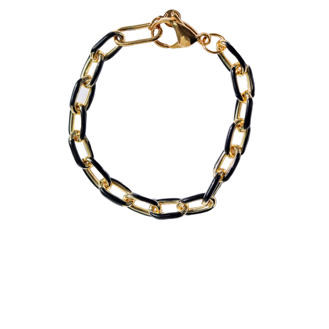 Gold Enamel bracelet