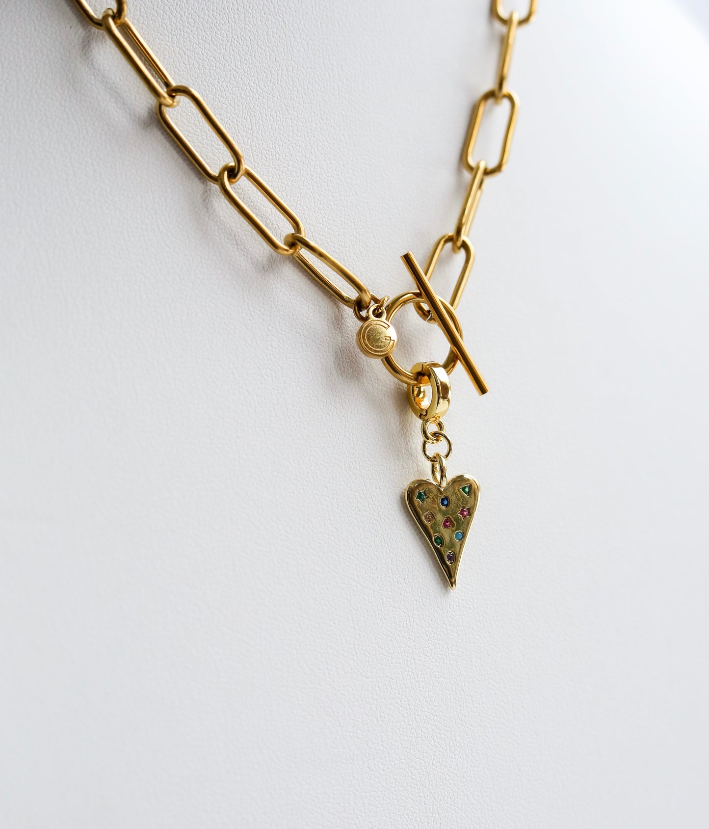 Crazy Hearts Lock Charm