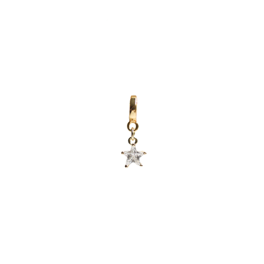 Cut Star Lock Charm