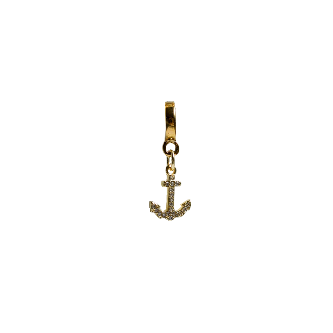 Pavé Anchor Lock Charm