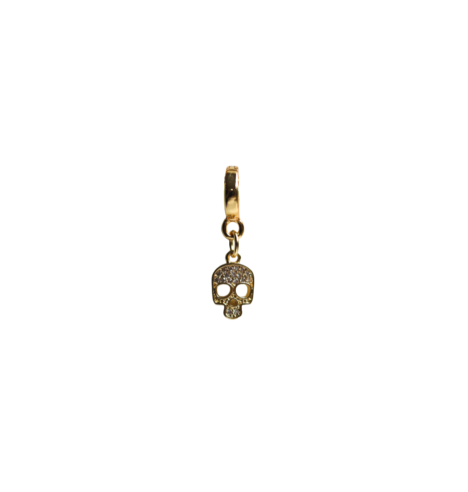 Pavé Skull Lock Charm