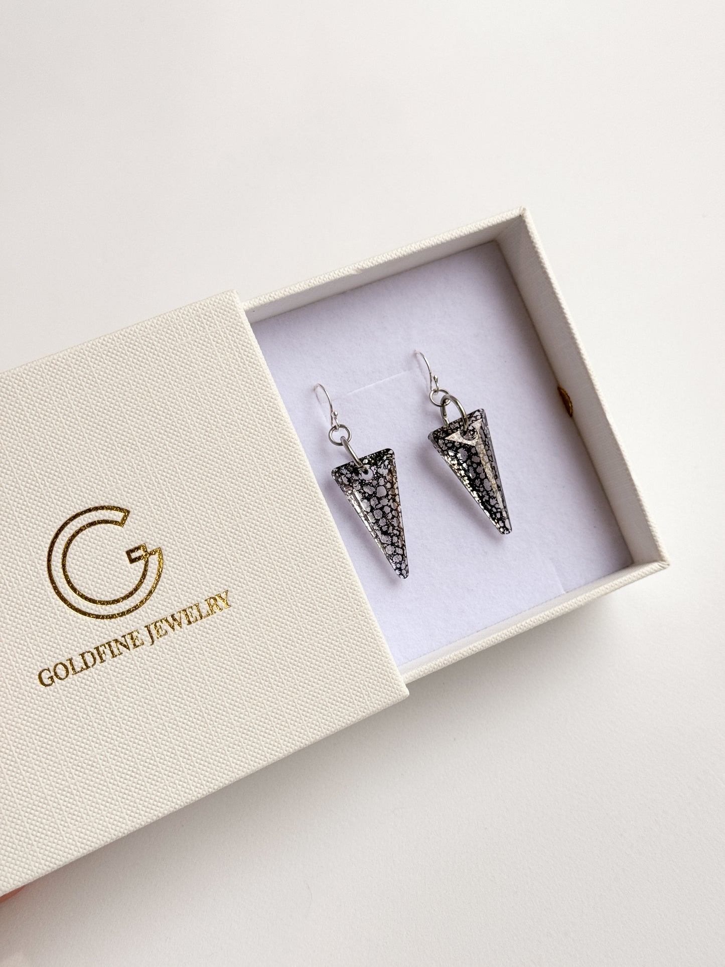 Patina Crystal Spike Earrings
