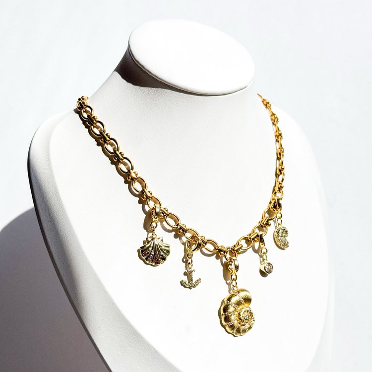 Pavé Anchor Lock Charm