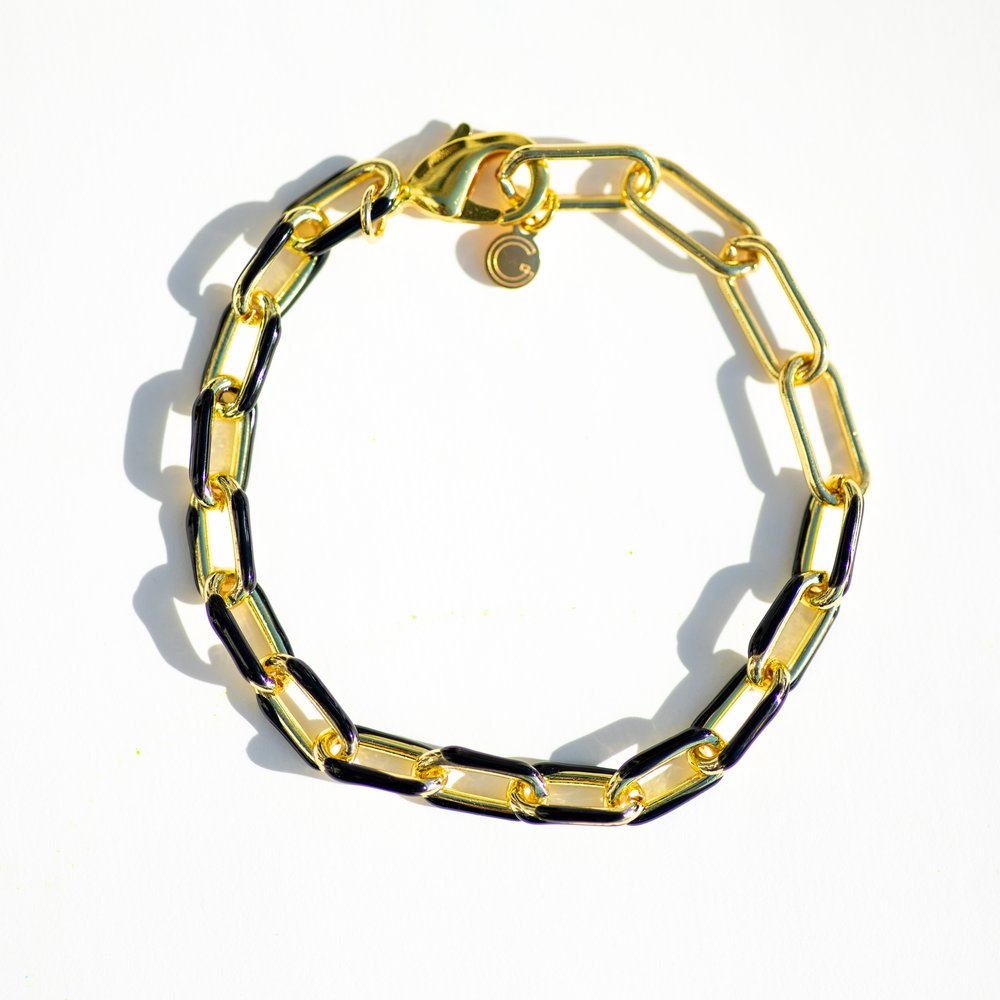 Gold Enamel bracelet