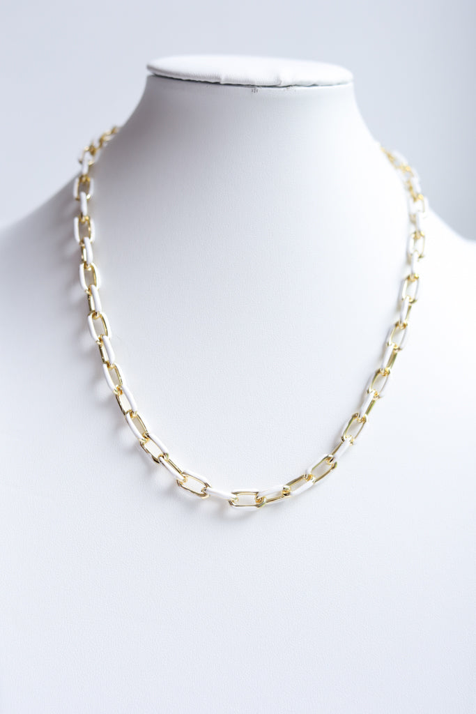 Classic Enamel Chain Necklace