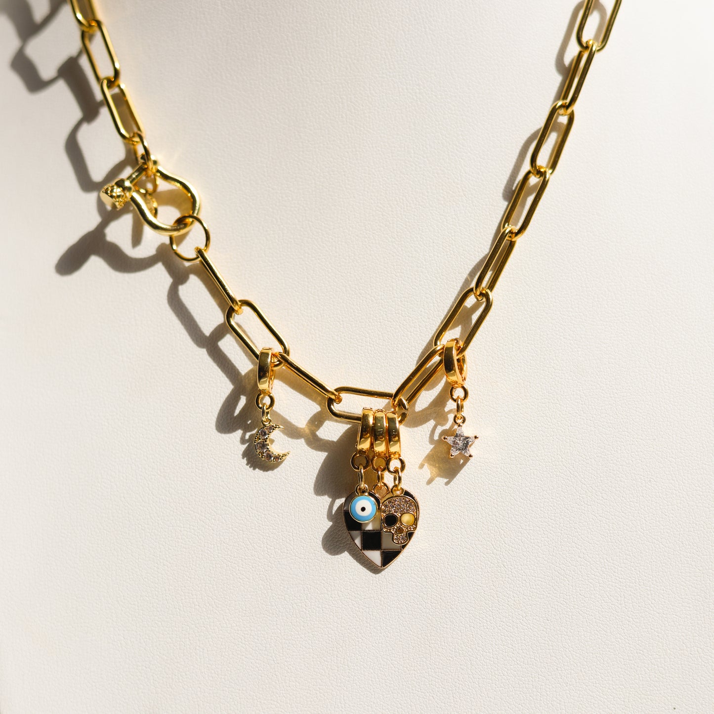 Pavé Skull Lock Charm