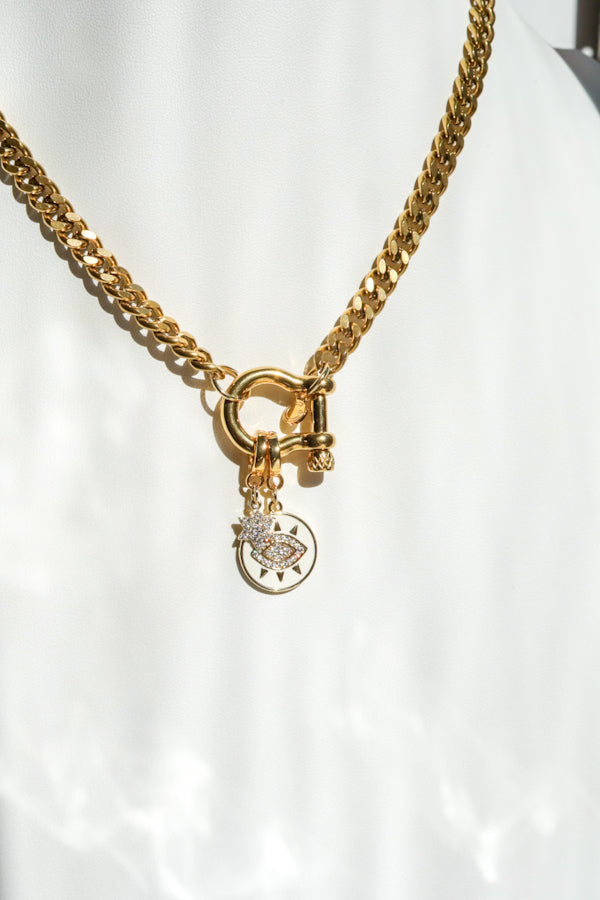 Star of David Lock Charm