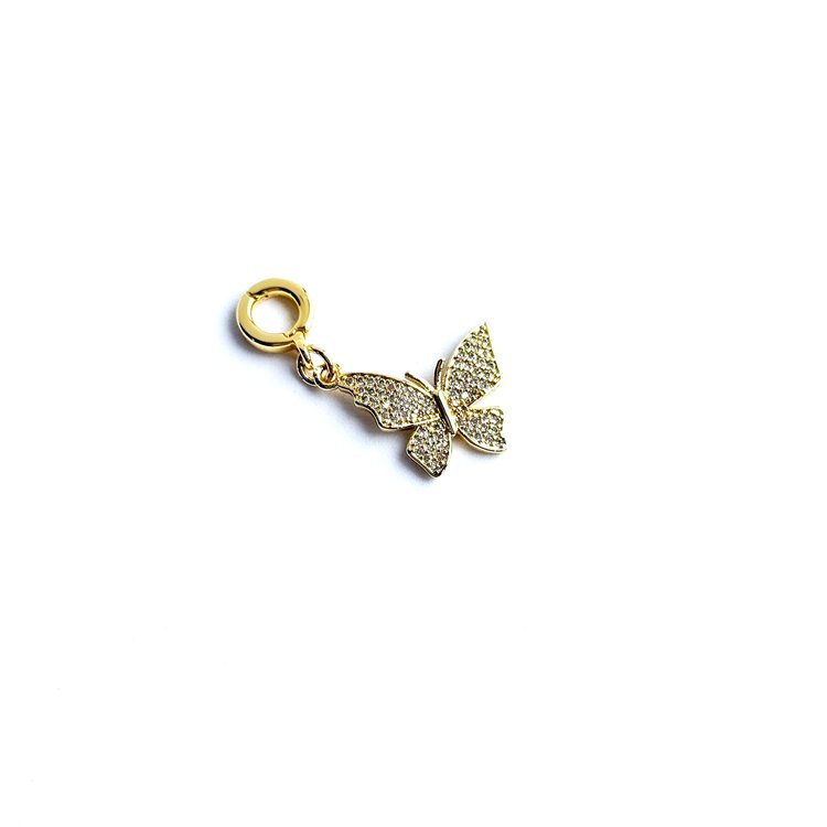 Large Butterfly Lock Charm