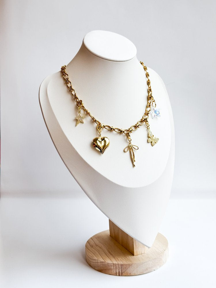 Large Butterfly Lock Charm