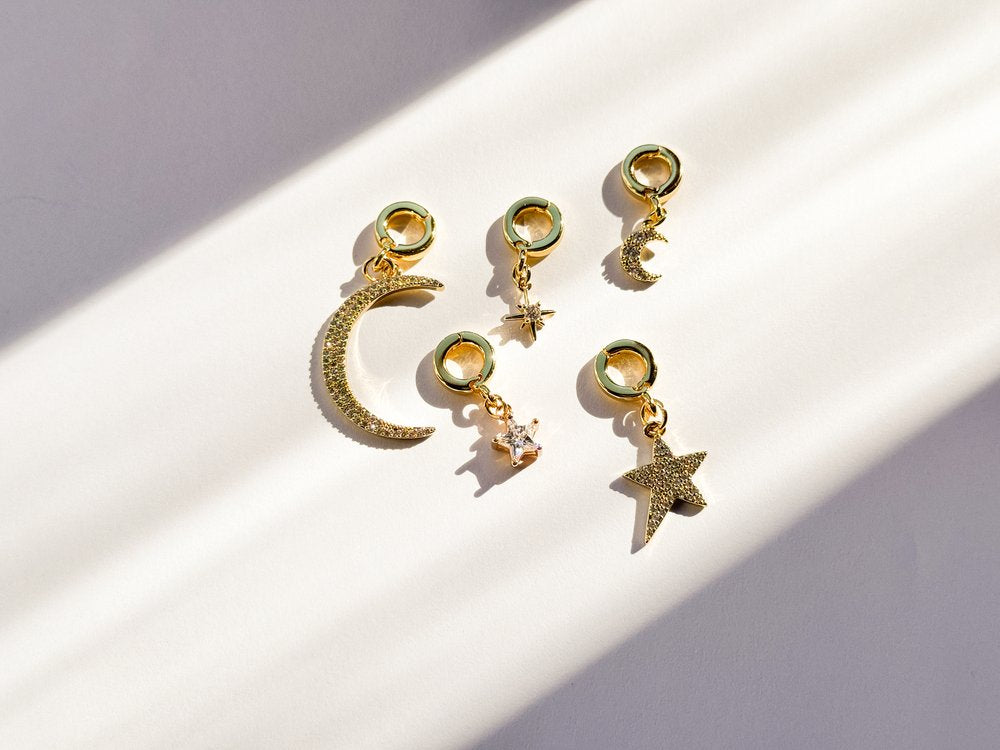 Cut Star Lock Charm