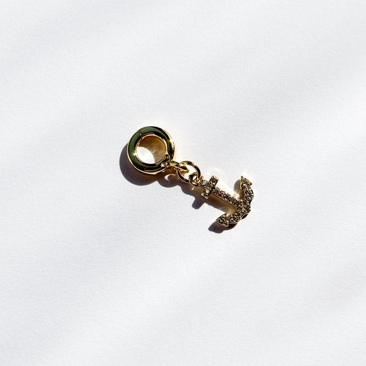 Pavé Anchor Lock Charm