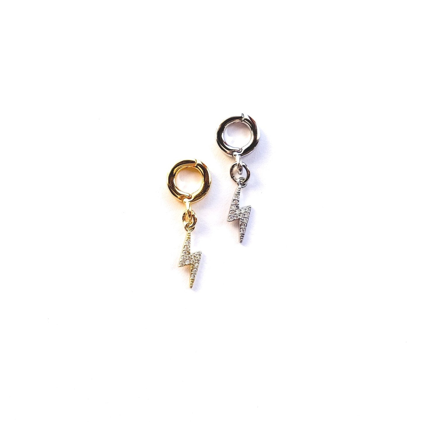 Mini Lightning Bolt Lock Charm