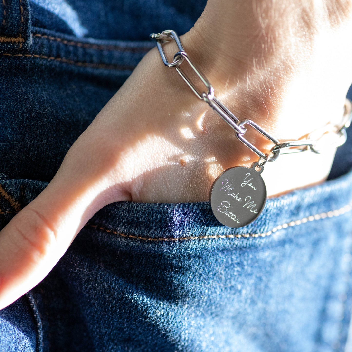 You Make Me Better Pendant Bracelet