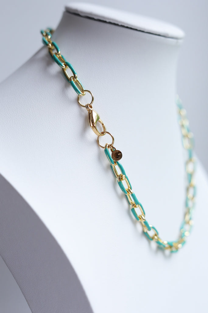 Classic Enamel Chain Necklace