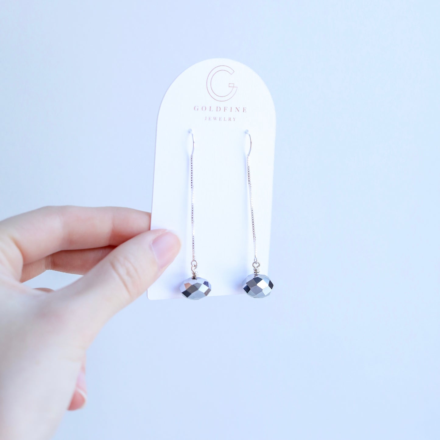 Silver Disco Earrings