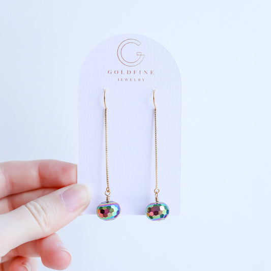 Rainbow Disco Earrings