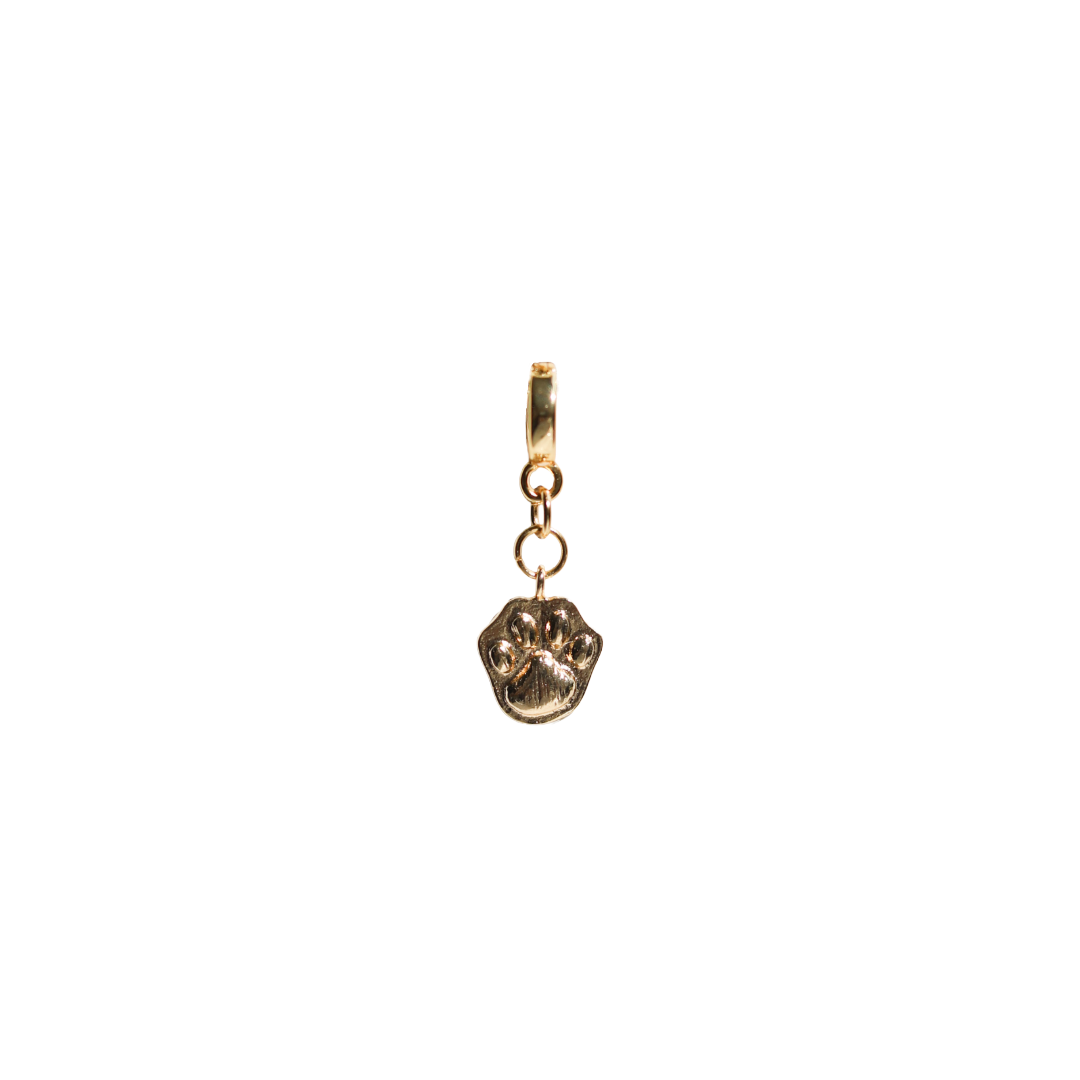 Paw Print Lock Charm