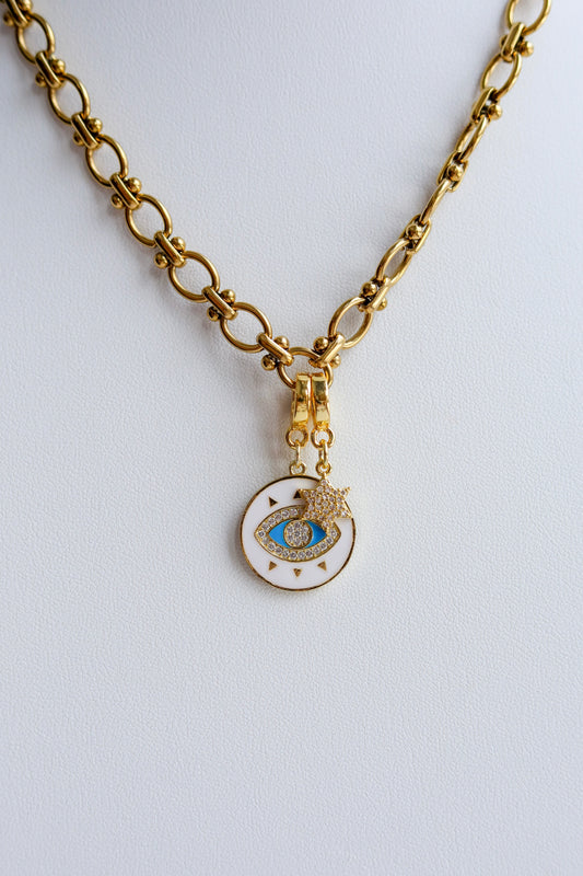 Star of David Lock Charm
