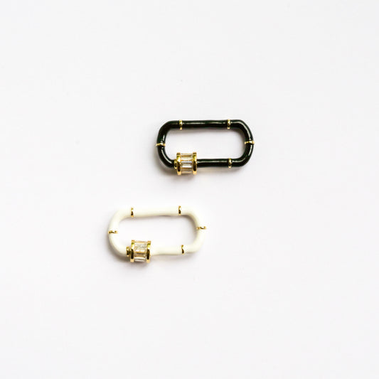 Enamel Baguette Clasps