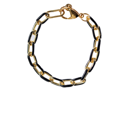 Gold Enamel bracelet