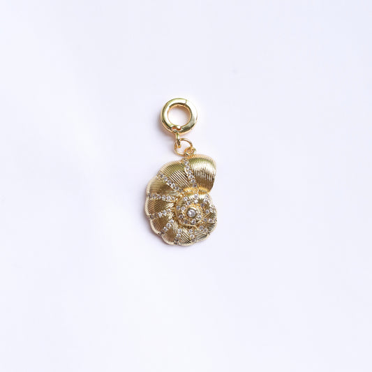 Nautilus Shell Lock Charm