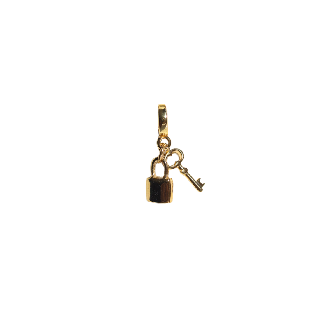 Lock and Key Lock Charm
