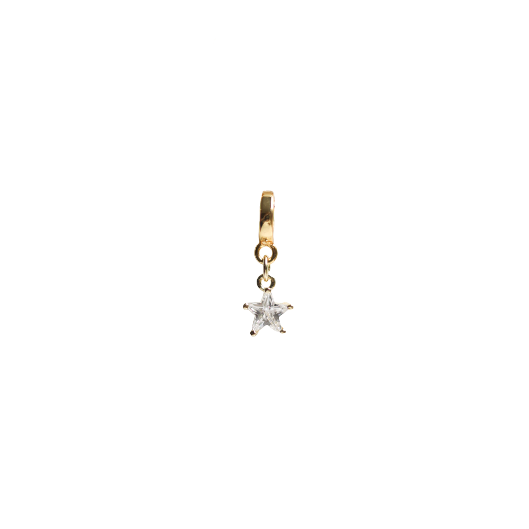 Cut Star Lock Charm