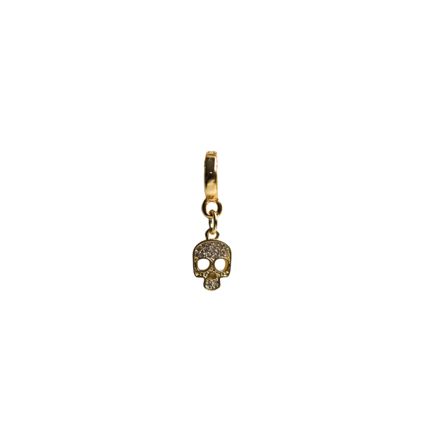 Pavé Skull Lock Charm
