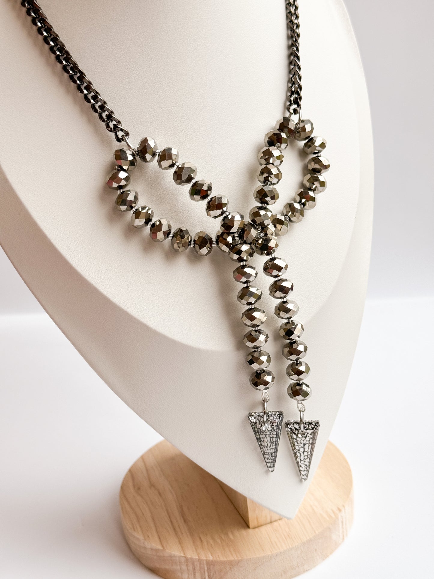 Crystal Bow Necklace