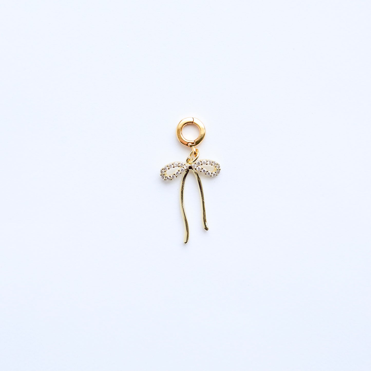 Sparkle Bow Lock Charm
