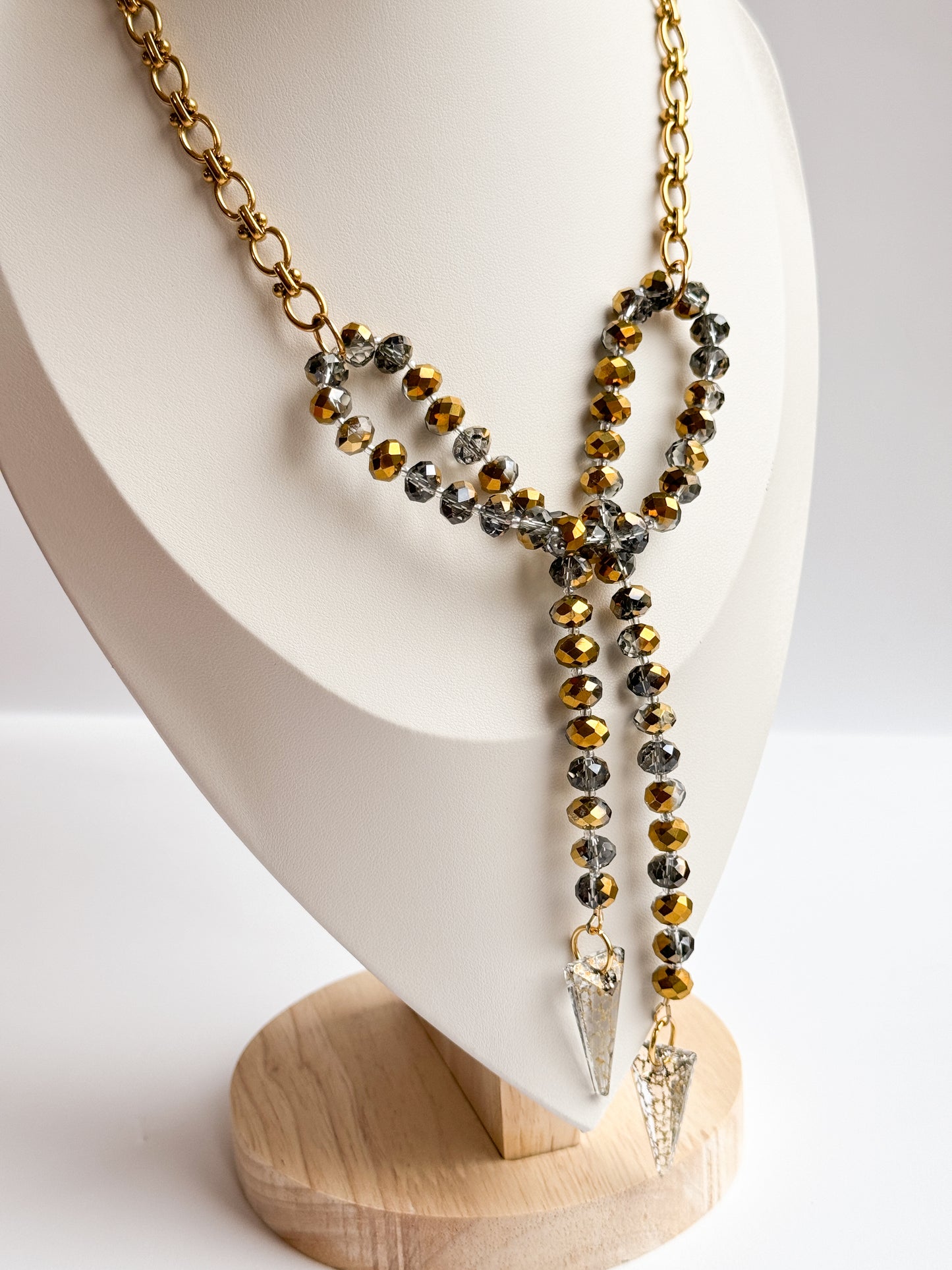 Crystal Bow Necklace