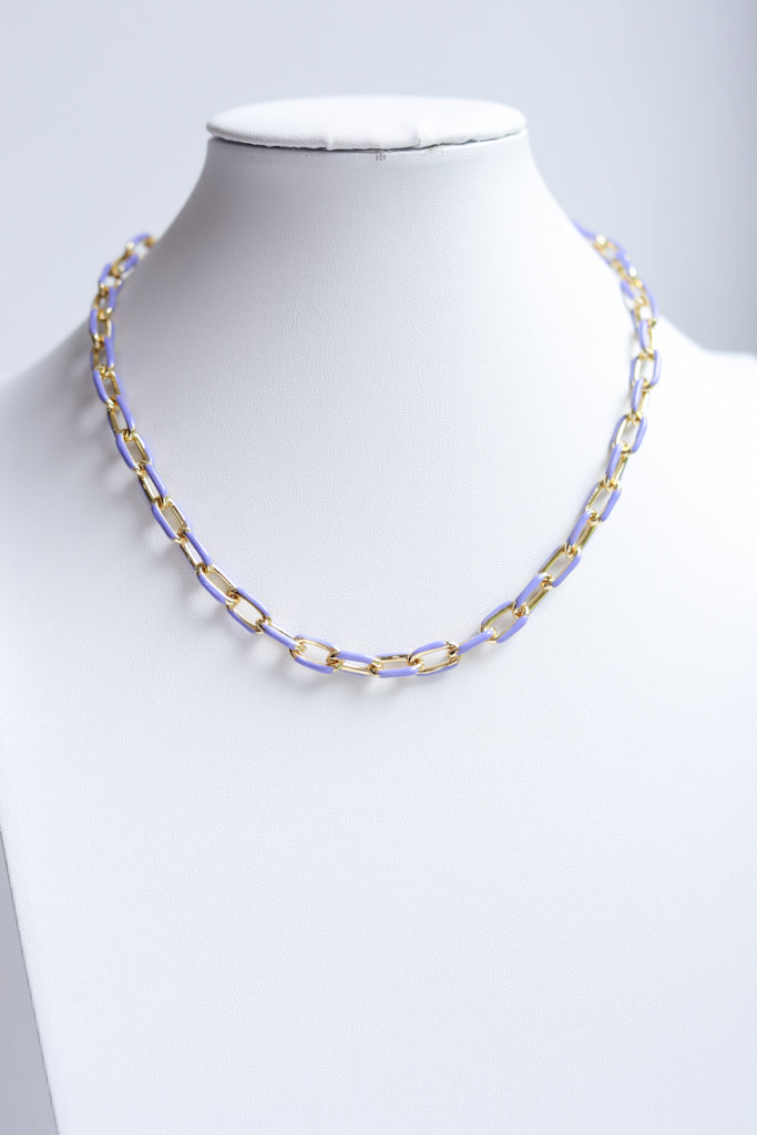 Classic Enamel Chain Necklace