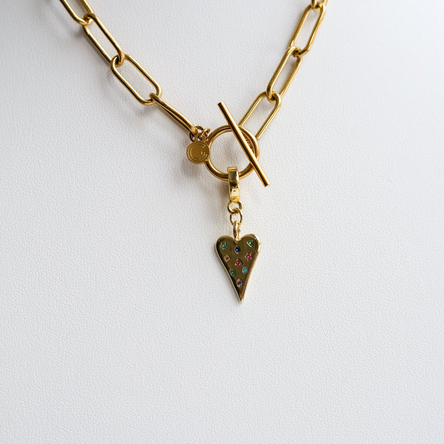 Crazy Hearts Lock Charm