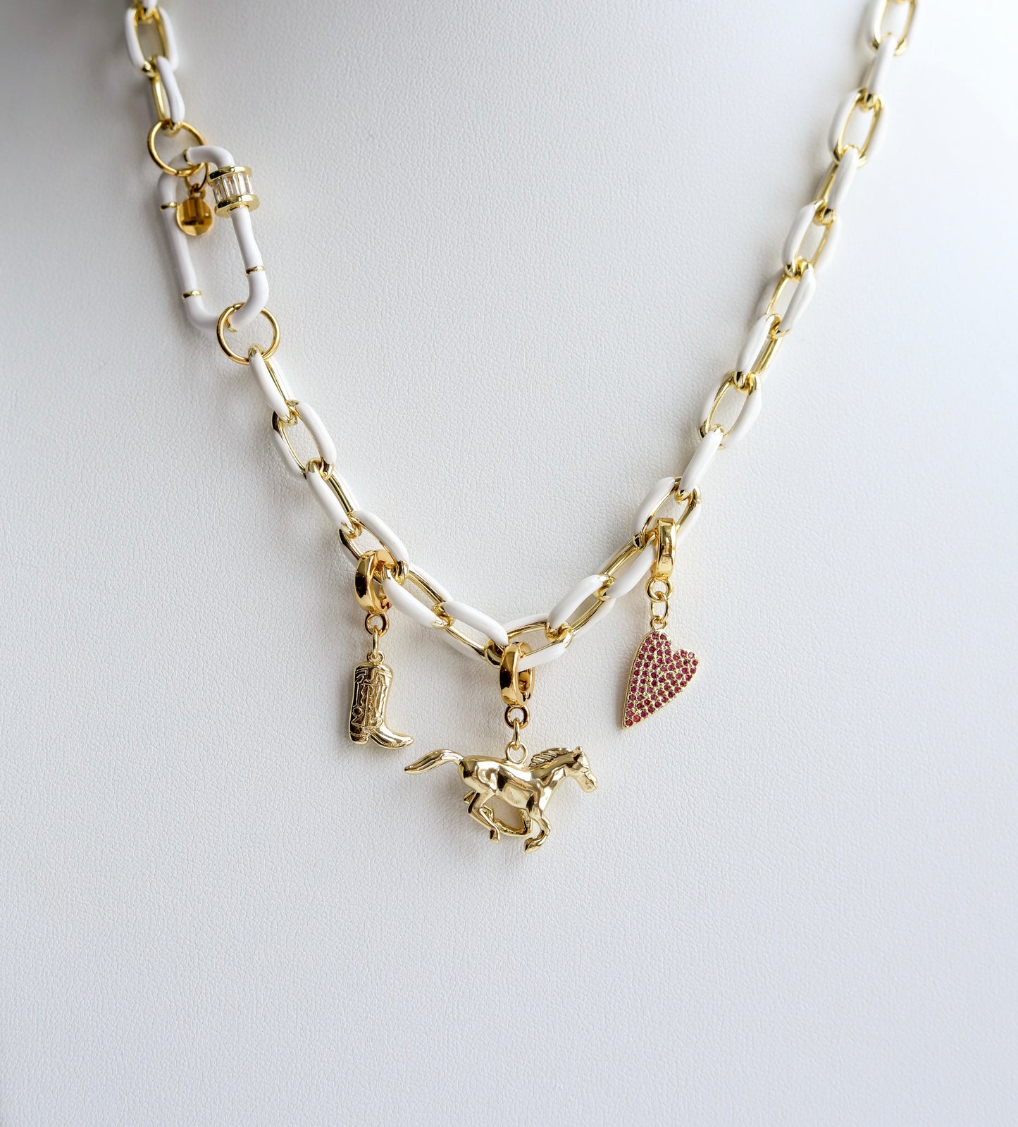 Cowboy Boot Lock Charm