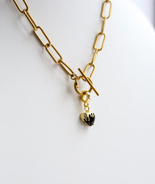 Drip Heart Lock Charm