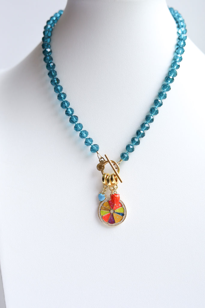 Citrus Slice Lock Charm