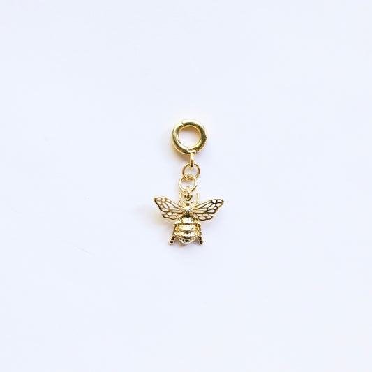 Window Wing Gold Bee Charm