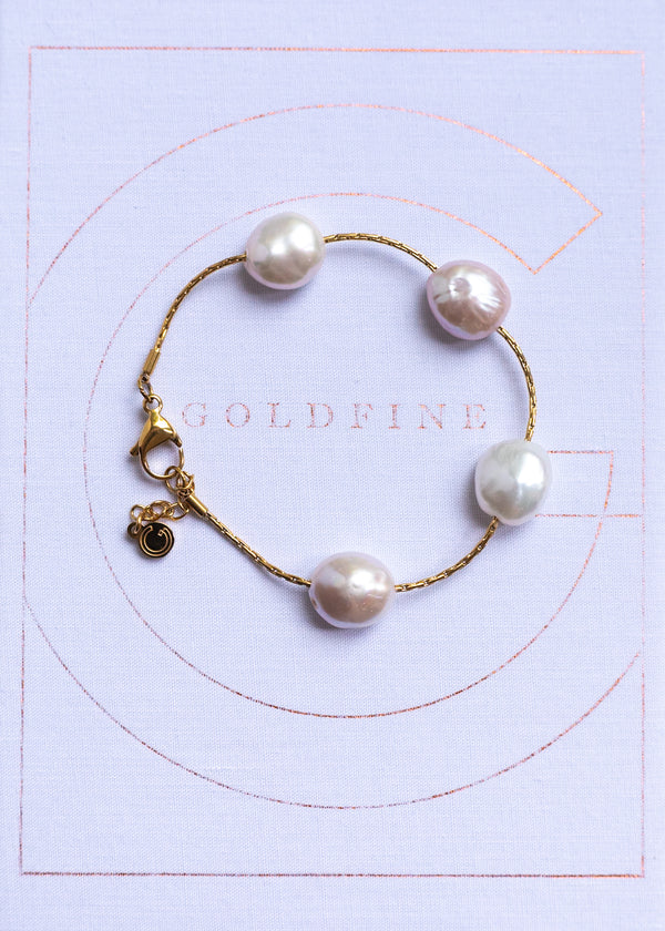 Freshwater Coin Pearl Bracelet