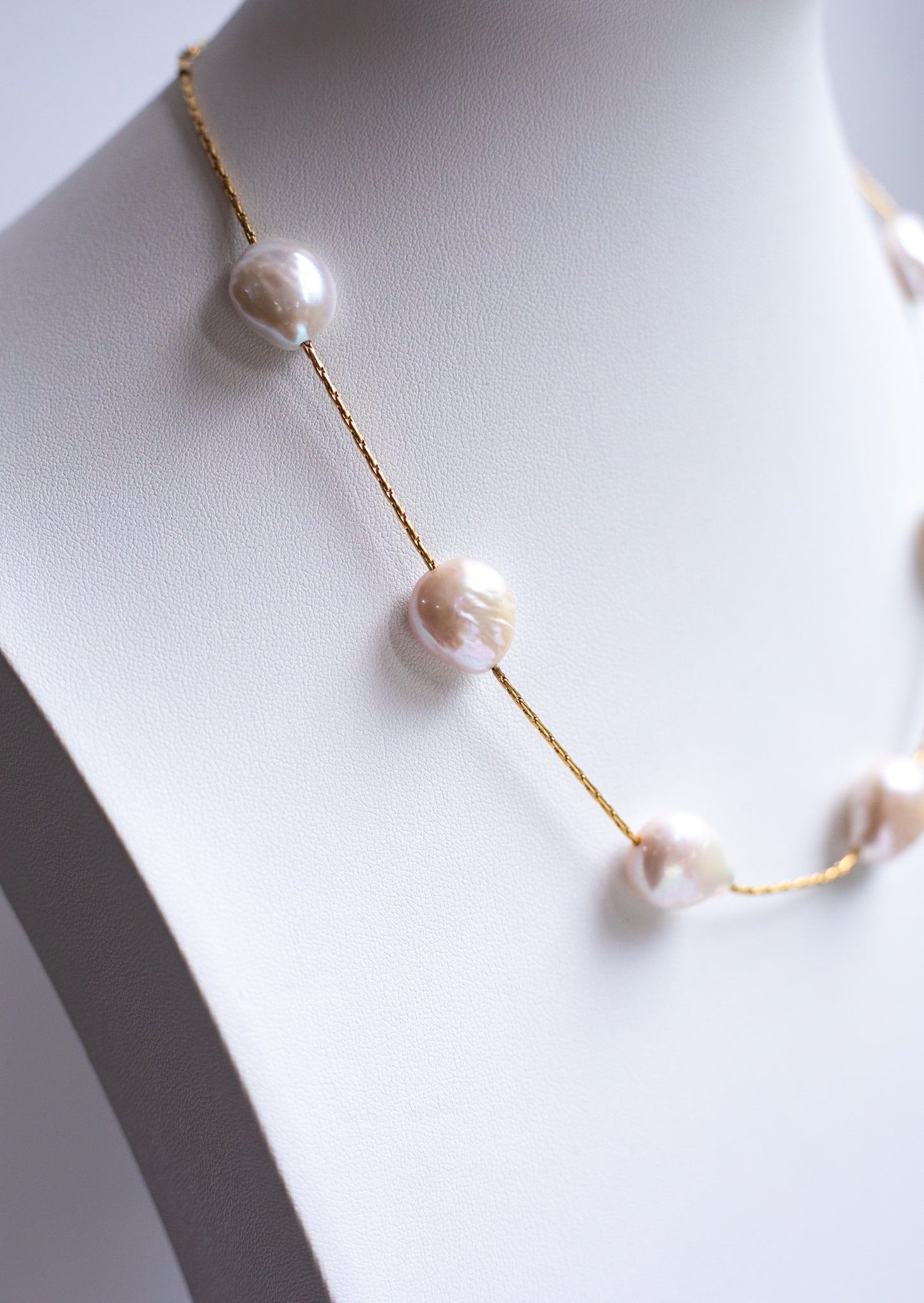 Freshwater Coin Pearl Necklace