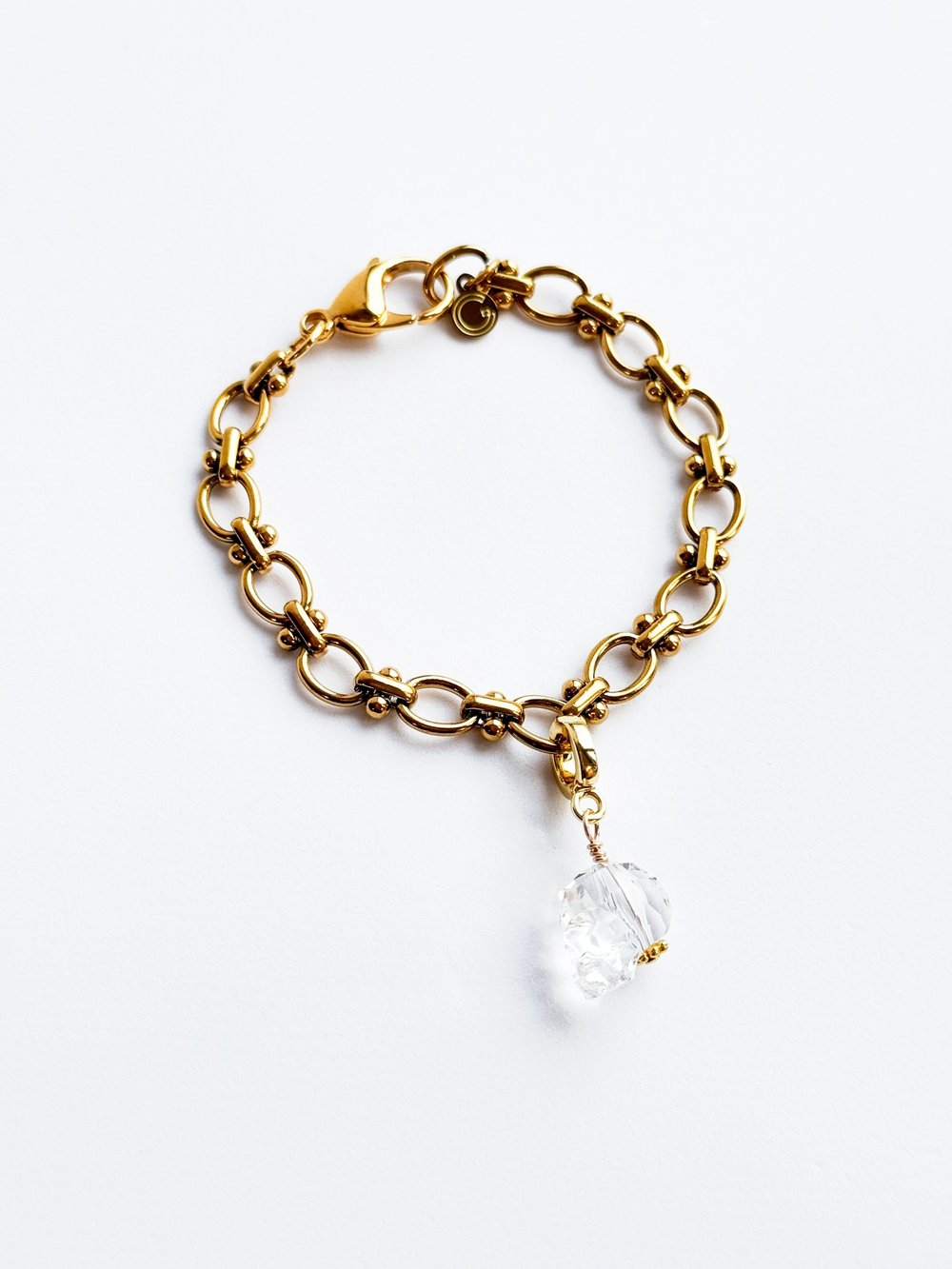 Crystal Skull Lock Charm