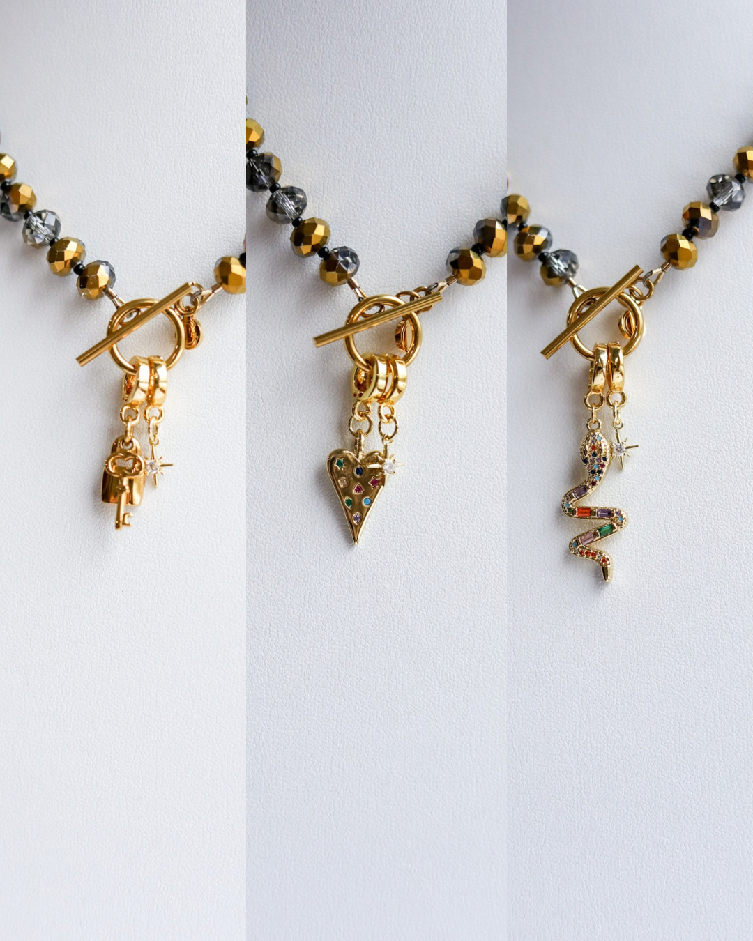 The Avery Gold Crystal Necklace