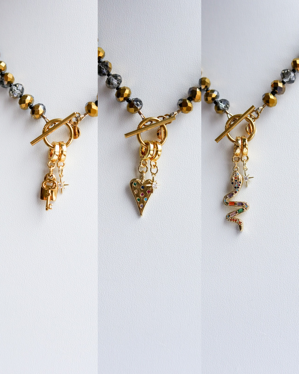 The Avery Gold Crystal Necklace