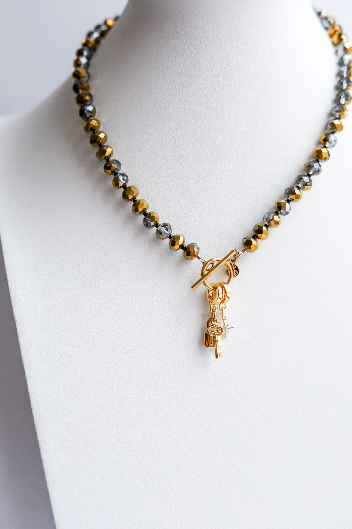 The Avery Gold Crystal Necklace