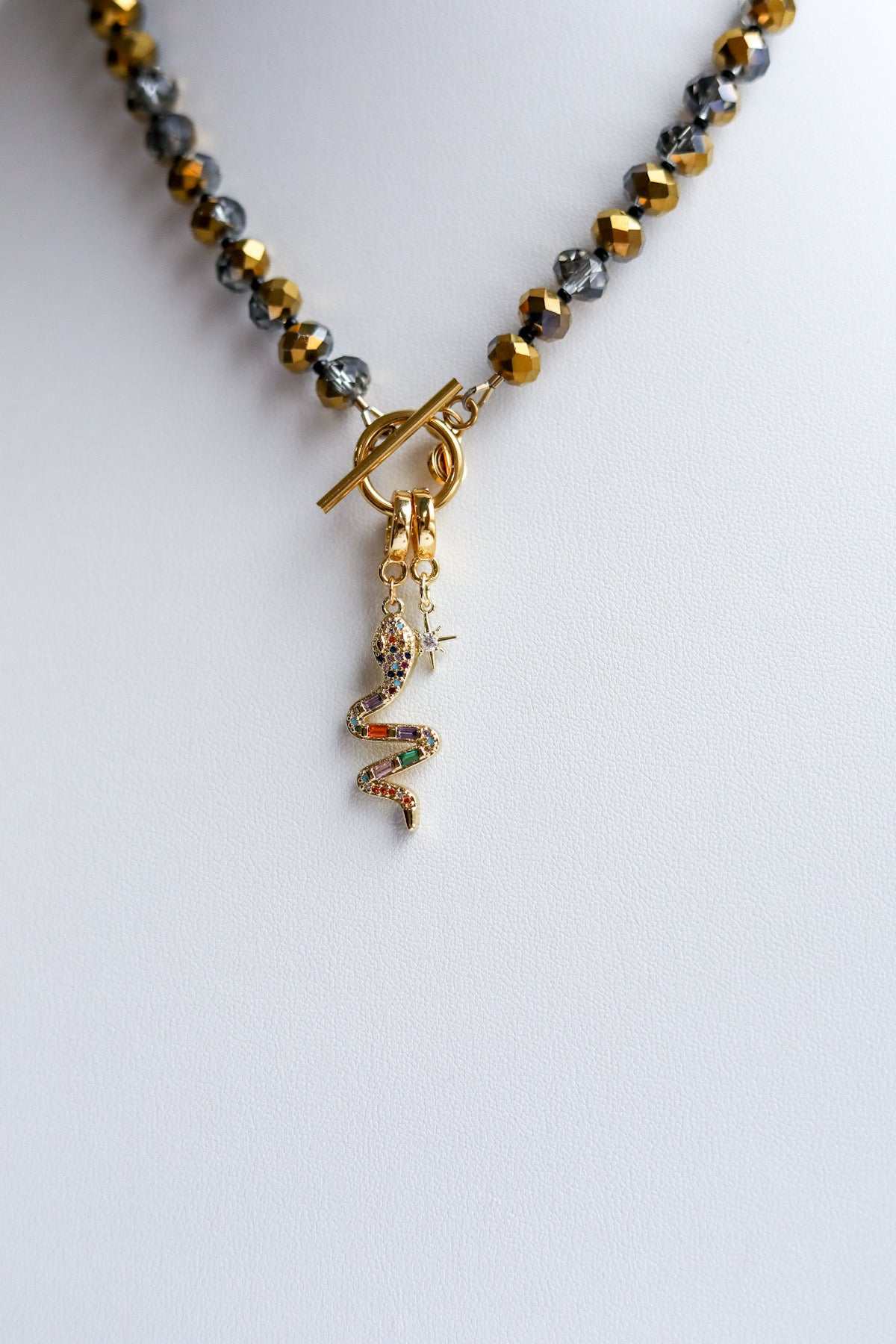 The Avery Gold Crystal Necklace