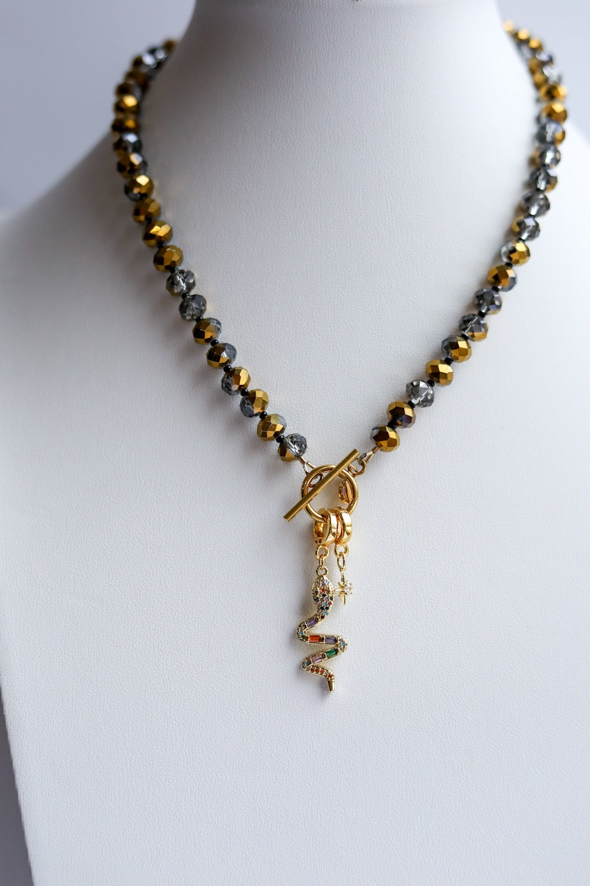 The Avery Gold Crystal Necklace